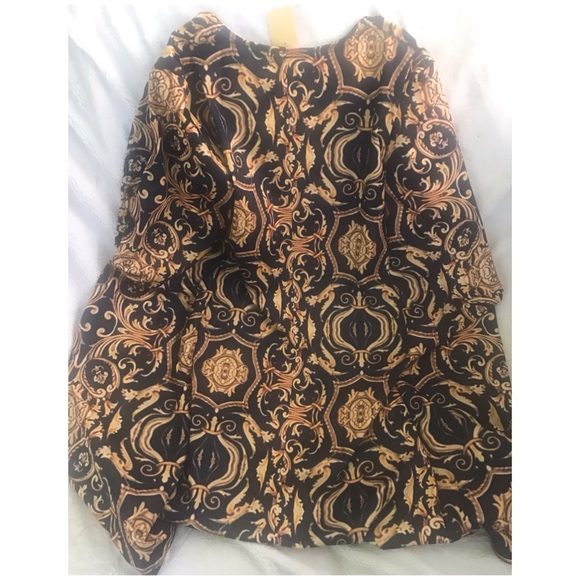 👑✅PRICE FIRM✅ Fabulous Fashion Baroque Print Blazer Cape. Brand new! - Picture 4 of 8